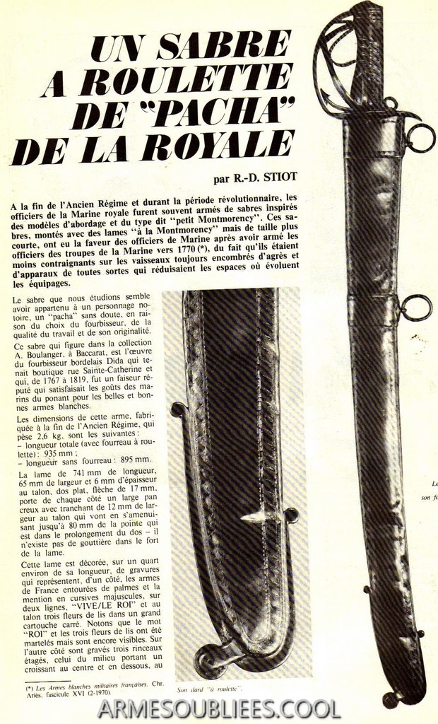 Sabre À Roulette De Pacha De La Royale