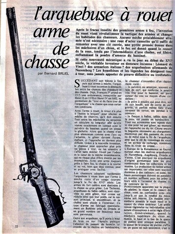 Arquebuse de Chasse à ROUET;